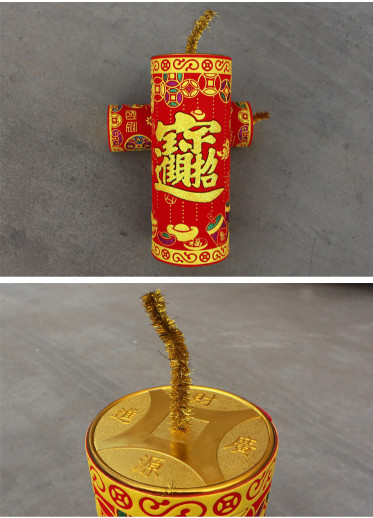Spring Festival decoration firecracker firecracker window decoration piece for the New Year's New Year indoor decoration