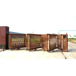 Automatic Folding Motorized Sliding Gate With Wireless Remote Control