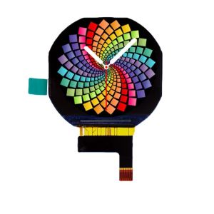 Quality 1.22 Inch Round TFT Display 240(RGB) x208 Resolution 13 PIN 4Line SPI Interface Driving IC ST7789V 300C/D brightness for sale