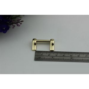 Fashion bag light gold color zinc alloy metal fitting 20 mm arch bridge for