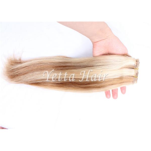 Buy 20 Inch White Blonde Russian Remy Hair Extensions No Permed No Matting at wholesale prices