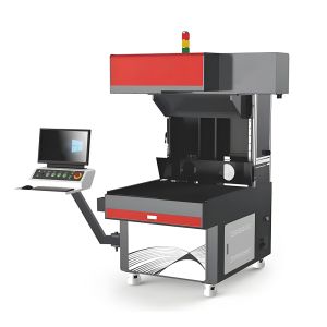 Quality 800*800mm Super Dynamic Focus CO2 3D Laser Marking Machine Used for Tombstone Marble Computer Printing Folding Laser AI BMP PLT for sale