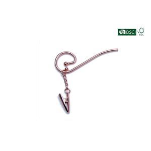 Betterall Beautiful Popularly Chrome Metal Underwear Hanger With Clips