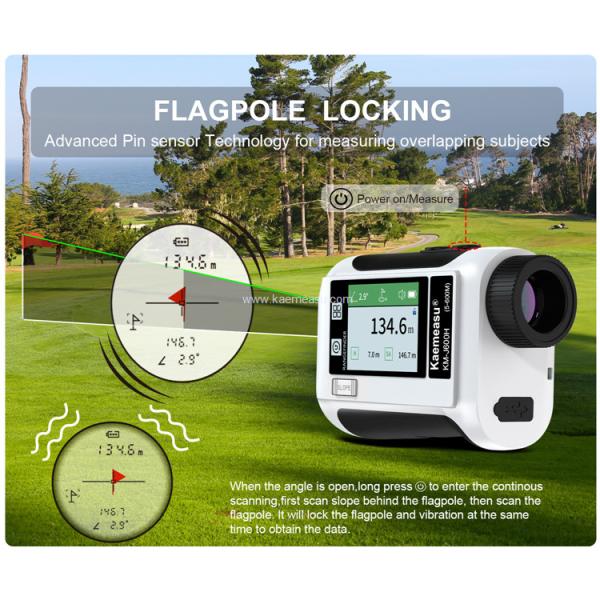 kaemeasu Multifunctional Laser Rangefinder Data Broadcast Golf Range Finder Telescope J800