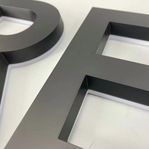 Custom Acrylic White Luminous Words Stainless Steel 3d Luminous Words Sign