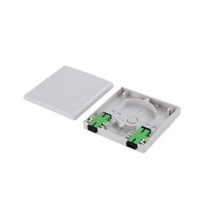 1 Port Optical Fiber Distribution Frame FTTH Socket Faceplate with ABS material