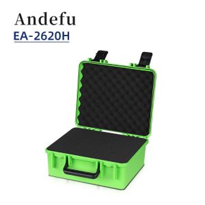 Stackable Heavy-Duty Tool Storage Case with Reinforced Hinges and Hard Plastic