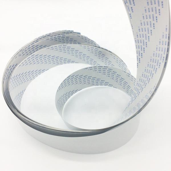 White Copper Conductors FFC Flexible Flat Cable for Machine OEM ODM RoHS Compliant