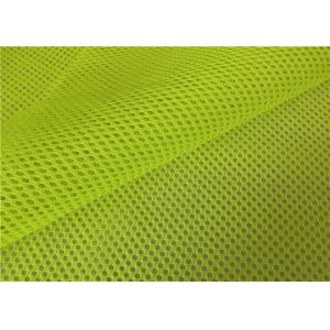 Polyester Reflective Fluorescent Mesh Fabric For Security Work Safety Vests