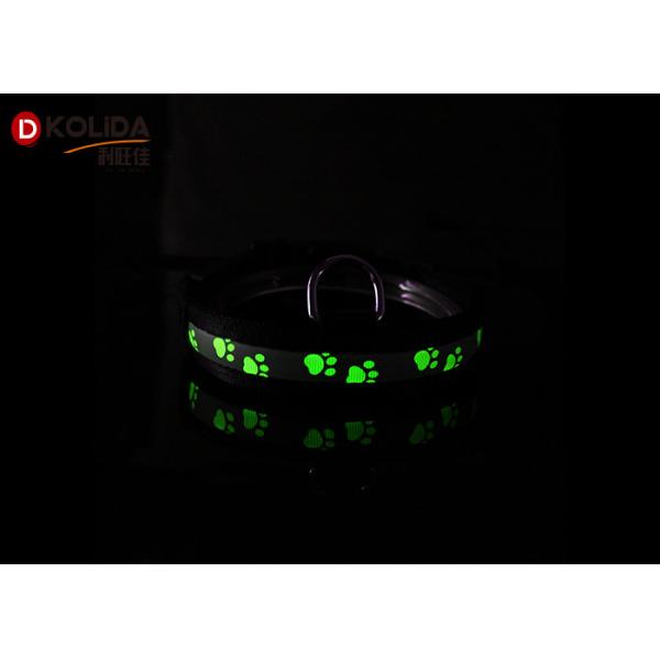 Outdoor Walking LED Dog Collar Waterproof Glow In The Dark Dog Collar