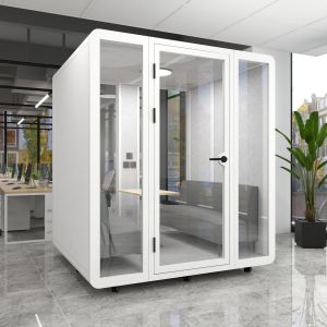 Modular Soundproof Pod with STC35dB Rating and Integrated Ventilation System for