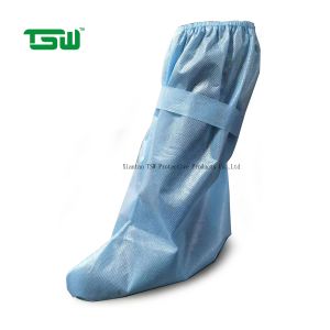 Anti Bacteria PP PE 60gsm Disposable Waterproof Boot Covers