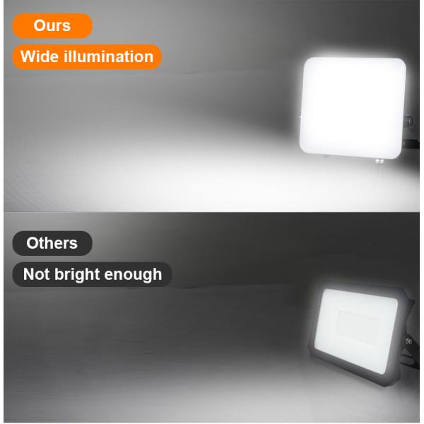 Industrial Outdoor LED Flood Lights With 120 Degree Beam Angel 130lm/W Light Efficiency