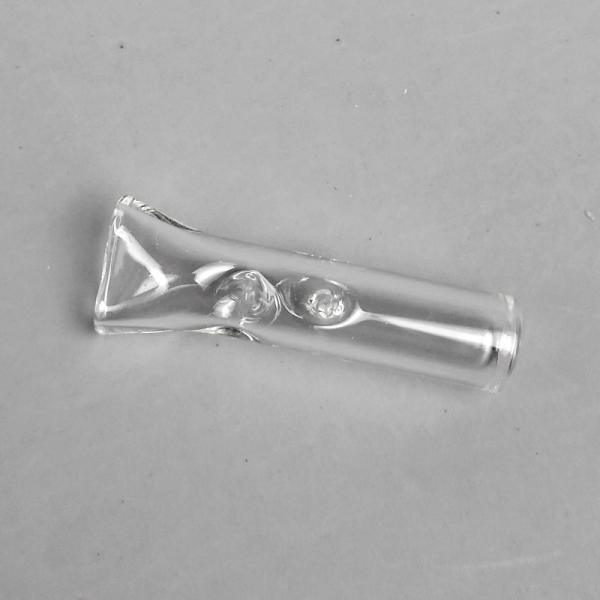 30mm Length Glass Bongs Accessories Flat Mouth Glass Filter Tips Daily Use