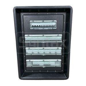 Syntax MD4 Three Phase 125A Power Distro Box In PE IP67 With Schneider Breakers
