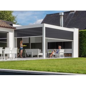 China Pergola Canopy Zip Track Blinds UV Proof Motorized Customized on sale