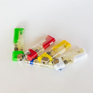 Refillable Electronic Candle Lighter With Colorful Gas And White LED Lamp