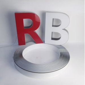 Quality 4cm-14cm Width Aluminum Channel Letter Trim Letterform Sign Trim Cap for sale