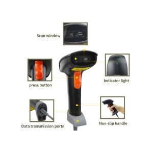 High Performance 2D Qr Code Barcode Readers Hands Free Desktop Type