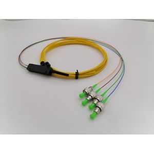 4 Core Single Mode G657A2 FC/APC Ribbon Fiber Pigtail 2.5m