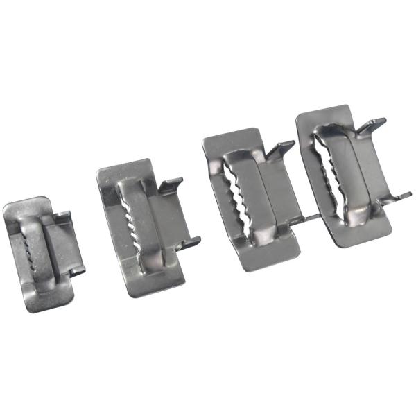 Buy Small 3/4 Inch Stainless Steel Strapping Clips , Stainless Steel Banding Material at wholesale prices