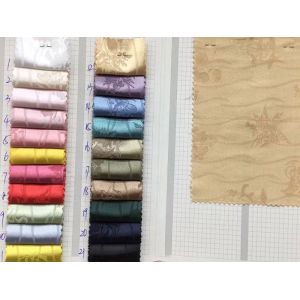 100% Polyester Satin Jacquard Brocade Fabric Taffeta Yarn Dyed