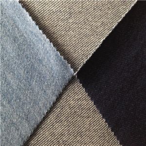 Quality 71&quot; softer cotton spandex inclined terry knit denim fabric for sale
