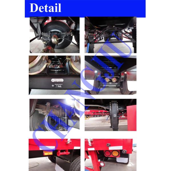 2axles 30 Ton Cargo Fence Turnable Towing Drawbar Full Trailer