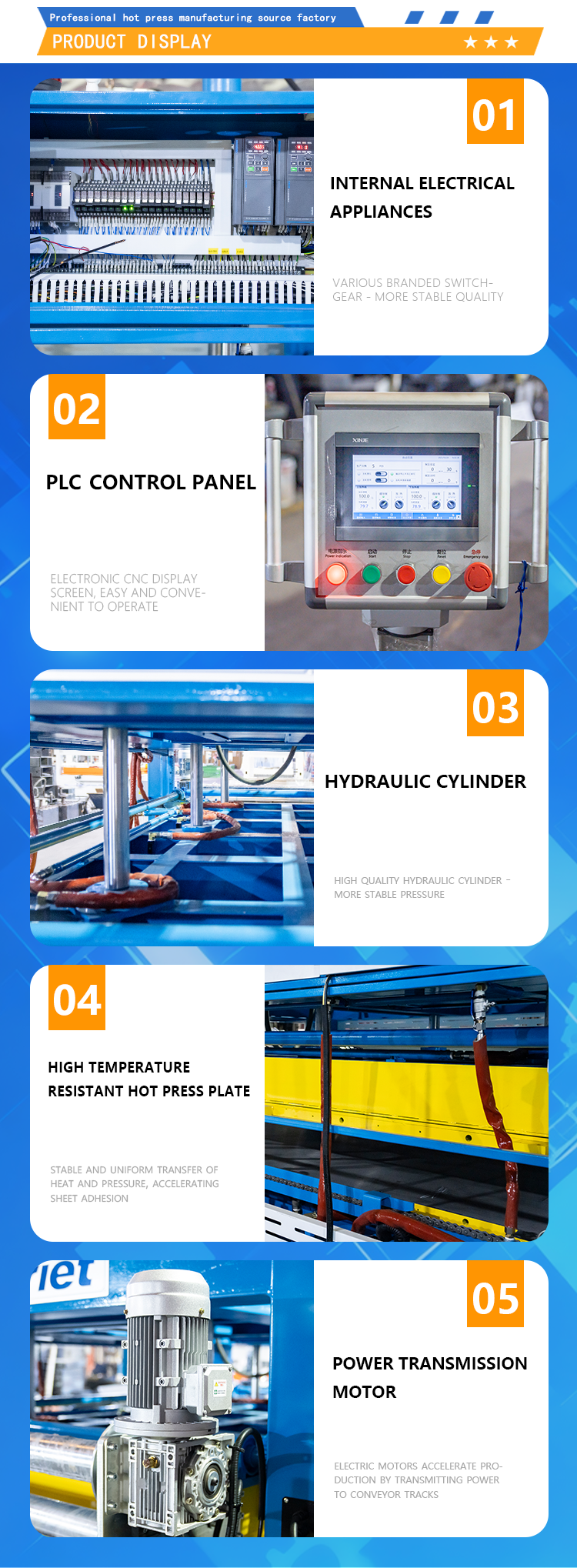 Customized Automatic Conveyor Hot Press Production Line with 50T Maximum Pressure and 3500mm*1800mm Workbench for Art Doors