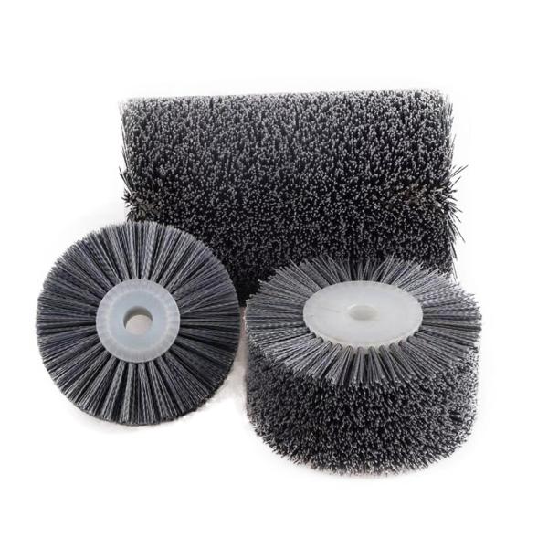 Buy Custom Industrial Abrasive Nylon Cylindrical Brush For Wood Metal at wholesale prices
