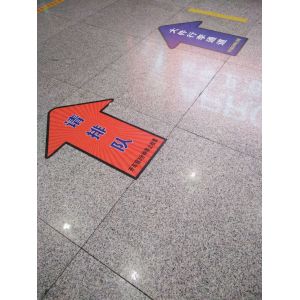 Protection Floor 200um PVC Vinyl Stickers Hot Temperature Endurable