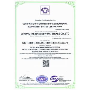 Jundao (Henan) New Materials Co.,Ltd. Certifications