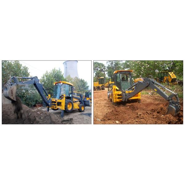 70KW Power Tractor Backhoe Loader XT870 , 0.3 m3 Rated Digging Backhoe Machine