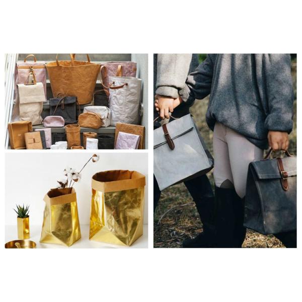 0.55mm 30 Colors Kraft Paper Fabric Washable Unbreakable 150cm x 110yards