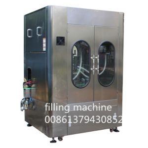 0.8MPa 1000ml 4 Head Self Flow Bottle Filling Line