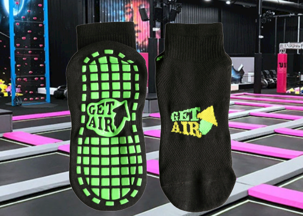 Top Jump Safety Trampoline Park Socks Unisex Kids / Adult Standard Thickness