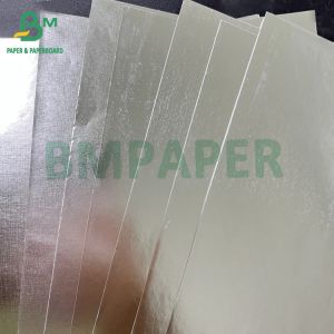 Smooth 80gsm Wet Strength Silver Golden Aluminum Metallized Paper