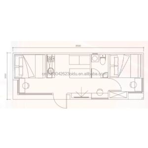 EU CE Certified Prefabricated Luxury Bedroom Container Home Sandwich Panel