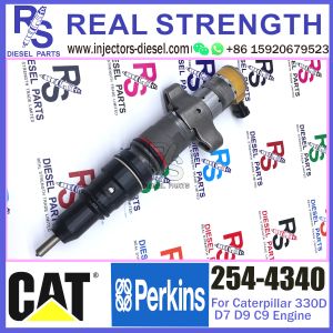 China Diesel Engine Fuel Injector 254-4340 387-9433 267-9710 266-4446 387-9432 265-8106 for Caterpillar 330D D7 D9 C9  engine on sale