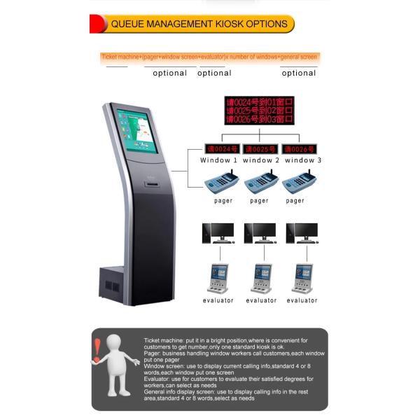 Self Service Ticket Print Terminal Kiosk Multifunction Self Service Terminal With Gift Card Dispenser