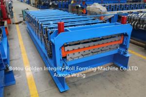 China Double layer deck roof plate sheet panel tiles roll forming making machinery roll forming machine on sale