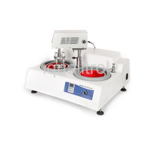 50-1000rpm Metallographic Grinding And Polishing Machine 550W Double Disc 203mm