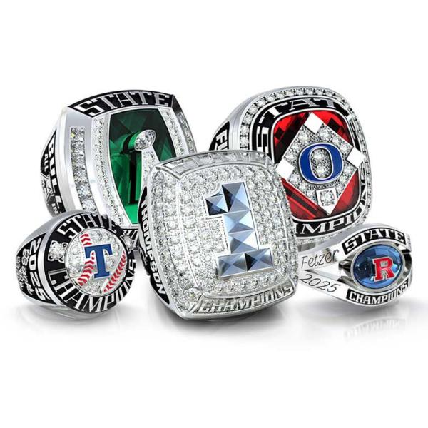 Customize Boxing, Basketball, Football, Baseball, Hockey League Champions Rings