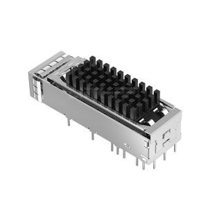 LP11BCS2050 SFP+ 1x1 Cage With Heat Sink Solder Through Hole