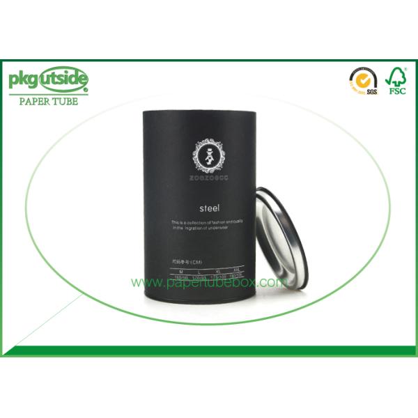 Printed Kraft Cardboard Tube Boxes Recyclable For T - Shirt Clothes Packing