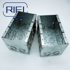 UL Listed Galvanized Steel Masonry Box With Concentric Knockouts Welded 3-1/2 In