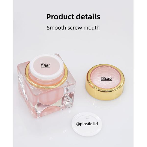 PMMA Custom Plastic Cosmetic Pump Bottle Packaging Set