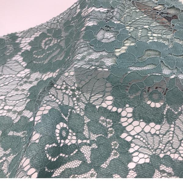 Piece Dyeing Embroidered Mesh Lace Fabric Wedding Dress Lace Fabric 59 Inch