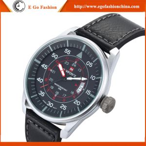 Fashion Casual Watch Stainless Steel Casual Watches Man Genuine Leather Band