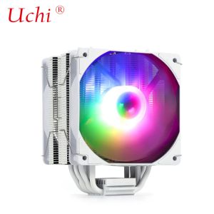 220W White RGB ARGB CPU Cooler Fan With 6 Heatpipe For Computer Server Processor